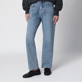 Dunst Jeans Slick Cigarette in cotone azzurro