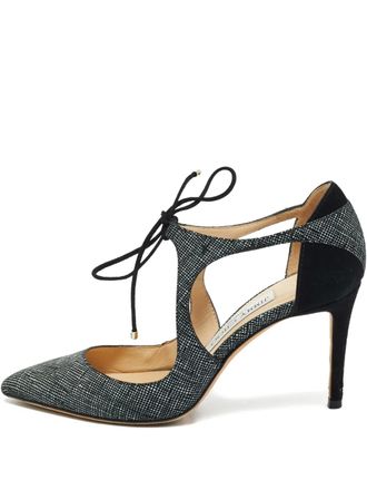 Jimmy Choo London Vanessa pumps met veters - Zwart