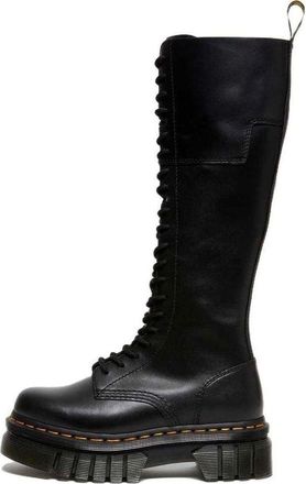Dr. Martens (WMNS) Dr.Martens Audrick 20-Eye Leather Knee High Platform Boots Black 27953001