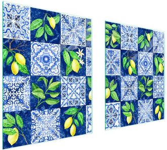 OEM Placa Protectora De Vidrio Para Estufa 85x52 Mosaico