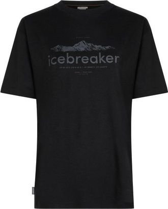 Icebreaker Merino 150 Tech Lite S/S Relaxed Heritage Merinoshirt f&uuml;r Damen | schwarz