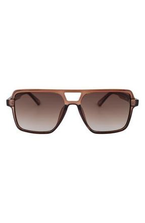 Otra Eyewear 45mm Zoya Navigator Sunglasses in Trans Maple/Brown Fade at Nordstrom Rack