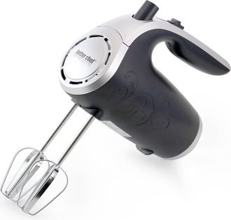 Better Chef 5-Speed 150-Watt Hand Mixer Black w/ Silver Accents