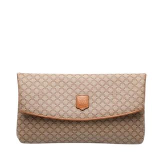 Celine Pre-owned Clutches, female, Beige, Size: ONE SIZE Pre-owned Canvas Clutch