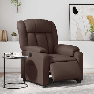vidaXL Vidaxl - Sill&oacute;n Reclinable El&eacute;ctrico De Cuero Sint&eacute;tico Marr&oacute;n