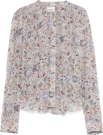 Isabel Marant Noeline Blouse With Abstact Pattern