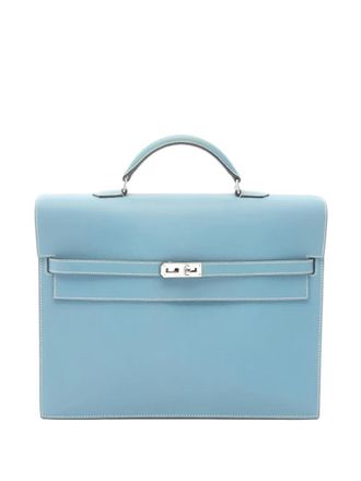 Herm&egrave;s 2006 34 Kelly Depeche briefcase - Blue