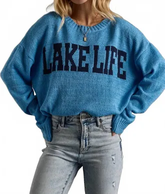 Panache Lake Life Lightweight Sweater In Blue