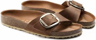 Birkenstock Womens Madrid Big Buckle Sandal In Cognac