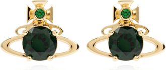 Vivienne Westwood Earrings, female, Green, Size: ONE SIZE Brass Earrings