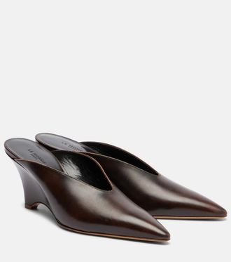 Le Monde Beryl Victoria 70 leather wedges
