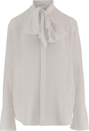 SA SU PHI Silk Shirt with Mandarin Collar