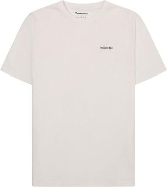 Knowledge Cotton Apparel Regenerative Organic Cotton Back Print T-Shirt T-Shirt f&uuml;r Herren | wei&szlig;