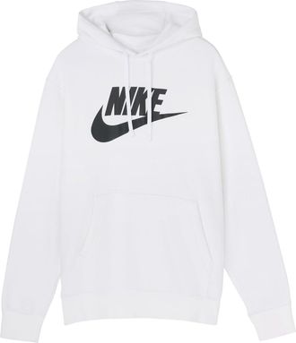 Nike Mens Nike Club Fleece Printing White BV2974-100