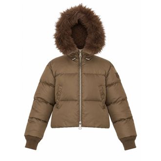Pinko Pinko - Piastraia Jas - Dames - Jassen - Bruin - Maat: S Polyamide