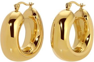 Eyecandy LA Eye Candy La Titanium Cz Anahita Loop Earrings