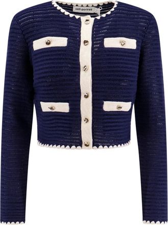 Self Portrait Mujer, Jerseys, Azul, Talla: L