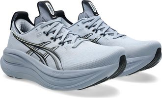 Asics GEL-NIMBUS 28 Running Shoe in Grey Blue/Black at Nordstrom, Size 11.5