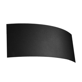 Wonderlamp Aplique de pared de acero negro horizontal con 2 luces g9