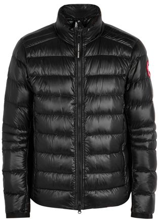 Canada Goose Crofton Quilted Shell Jacket - Black - S, Mens Designer Shell Jacket, Male - S