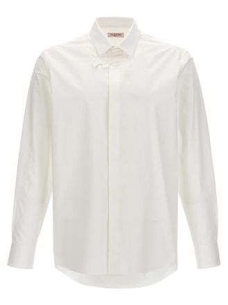 Valentino White Flower Patch Shirt