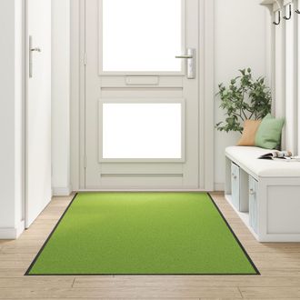 Berkfield Home Washable Green Doormat 120x250 cm | Size: Medium
