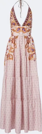 Alexandra Miro Clover printed cotton and silk maxi dress