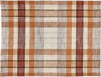 Tag Eva Plaid Cotton Placemat Set for Fall Harvest Multicolor in Orange at Nordstrom