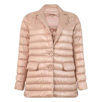Herno Gevoerde Jas met Knopen - Dames - Jassen - Roze - Maat: XS Polyamide