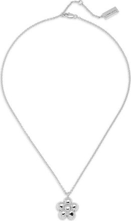 Marc Jacobs Daisy Balloon Pendant Necklace in Light Antique Silver at Nordstrom