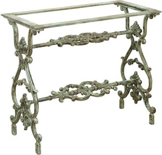 Biscottini International Biscottini - Garden table leg base Solid iron and cast iron structure, ideal for indoors and outdoors. Stone, marble, glass, wood tops
