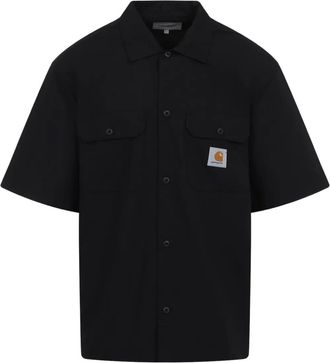 Carhartt Work in Progress logo-patch shirt - men - Polyester/Cotton - S - Black