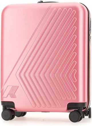 K-Way Eudoxie Logo Trolley - unisex - Handbagage koffer - Roze - ONE Size - Polyester - Koffers