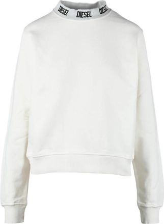 Diesel Katoenen Gebreide Trui - Dames - Sweatshirts - Wit - XS - Katoen - Hoodies & sweatvesten