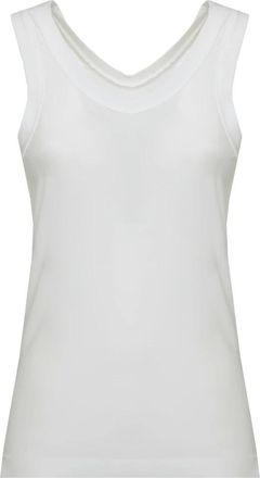 Norma Kamali Top Senza Maniche Girocollo - - Tops - Donna - Bianco - XS