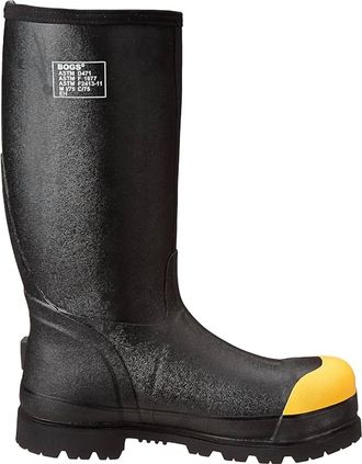 Bogs Mens Forge Steel Toe Lite Waterproof Insulated Work Boot In Black