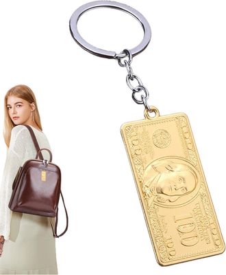 Generic 100 Dollar Bill Keychain - Car Key Pendant, Dollar Key Ring, Backpack Keychain, Currency Design | Novelty Money | Charm, Handbag Pendant, Creative Hol