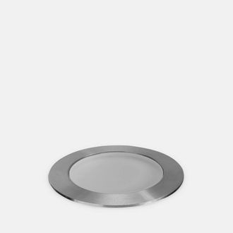 Netlighting Rim Outdoor LED Recessed Ground Light IP65 IP67 1W 3000K Dimmable in Grey