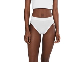 Wacoal B Smooth Natural High Cut Panty Underwear Womens Underwear White : 2XL, Cotton/Elastane/Lyocell
