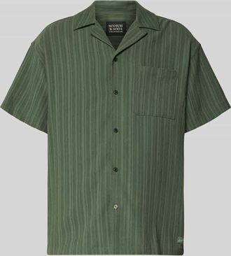 Scotch & Soda Freizeithemd mit Reverskragen in Oliv, Größe XXL