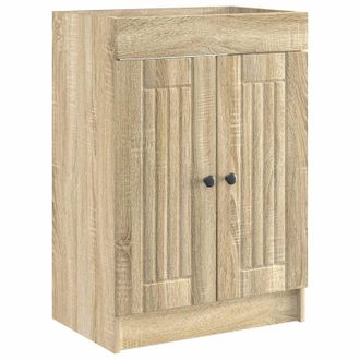 vidaXL Cabinet Debajo Del Fregadero Roble Sonoma 78,5 X 37,5 X 81 Cm Vidaxl