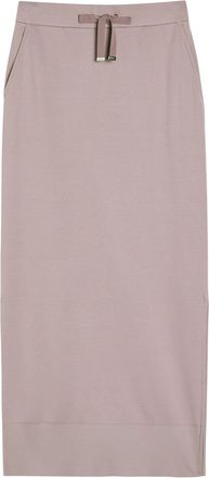 Herno Cotton Midi Skirt - Light Pink - S (UK8-10 / S)