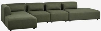 Sklum Sof&aacute; Modular Chaise Longue Esquinero Izquierdo De 4 Piezas Con Div&aacute;n Fogler Sklum