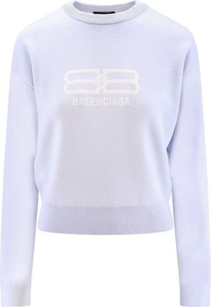 Balenciaga Wool And Cotton Blend Sweater