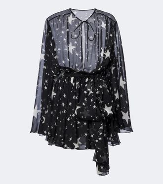Dolce & Gabbana Abito corto in chiffon di seta