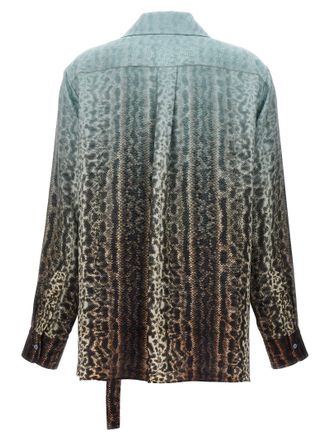 Fendi Animal-Print Silk Blouse - Multicolor