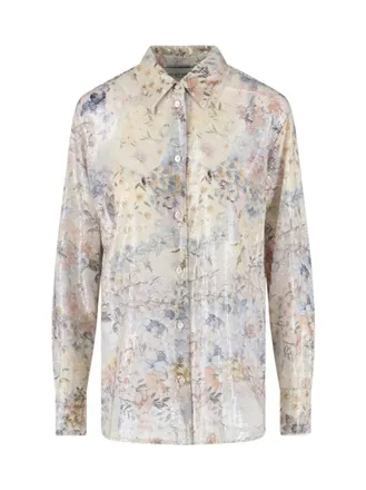 Golden Goose Floral Pleated Shirt - Multicolor