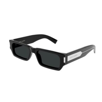 Saint Laurent Sunglasses, unisex, Black, Size: 54 MM Stylish Black Leather Shoulder Bag