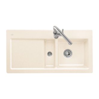 Villeroy & Boch Villeroy&boch - Subway 60, Lavelli Sottotop, 1000 X 510 Mm, Disponibile Con Gocciolatoio A Destra O Gocciolatoio A Sinistra, Lavello Sottotop, Lavello