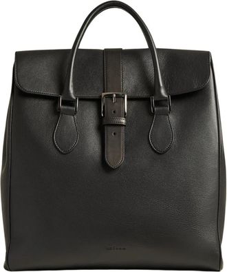 Kiton Leren Heren Shopper - Heren - Handtassen - Zwart - ONE Size - Leer - Tassen